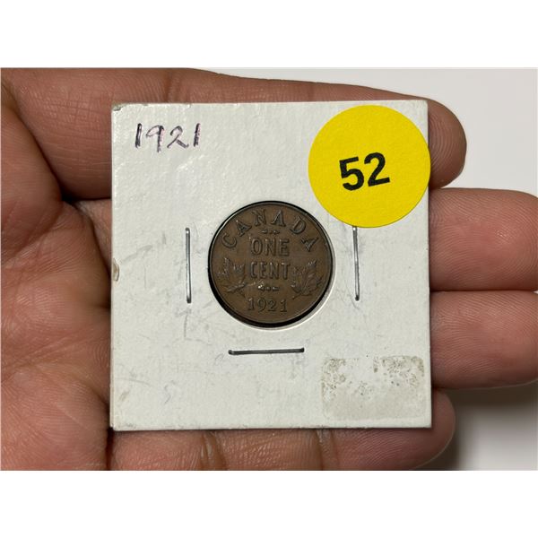 1921 Canadian Small Cent
