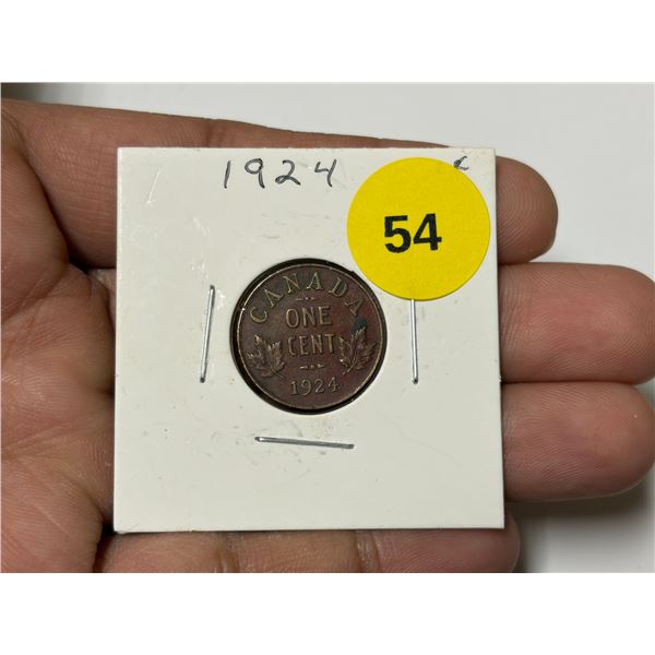 1924 Canadian Small Cent