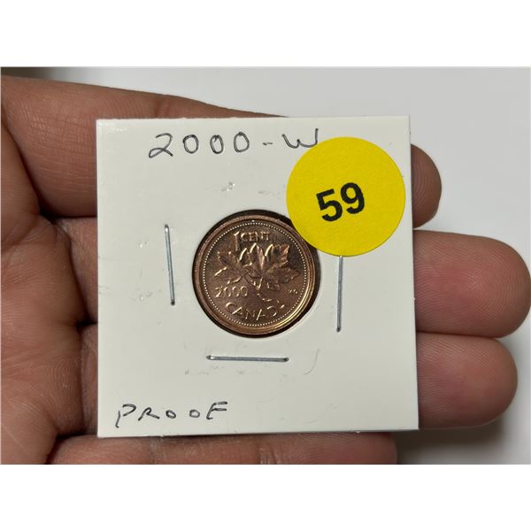 2000-W Canadian Small Cent, PROOF