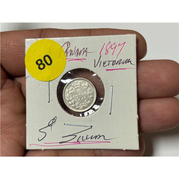 1897 Canadian Nickle,VG8