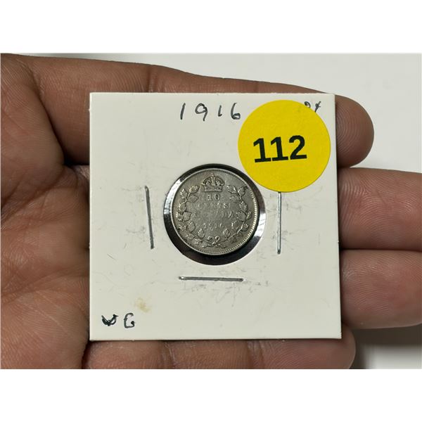 1916 Canadian Dime, VG