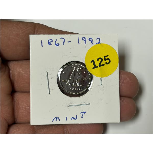 1992 Canadian Dime, MINT
