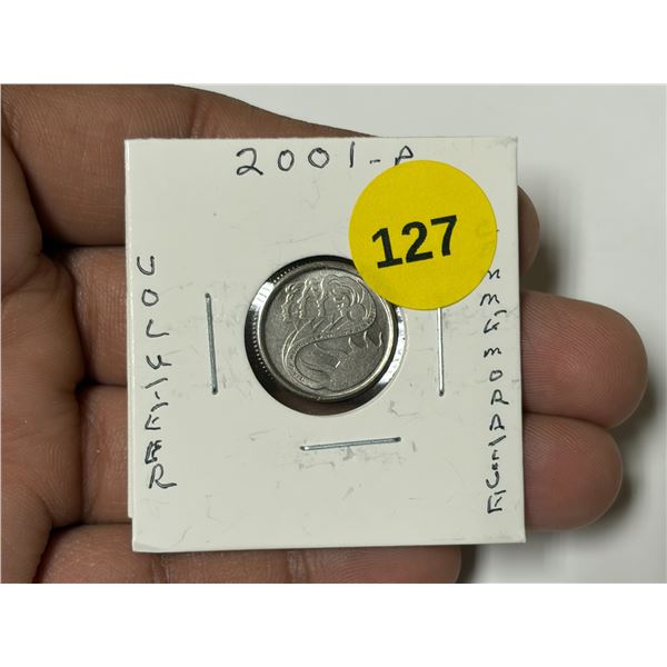 2001-P Canadian Dime, Volunteer commerative