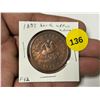 Image 1 : 1857 Bank Of Upper Canada, F-12, ONE PENNY
