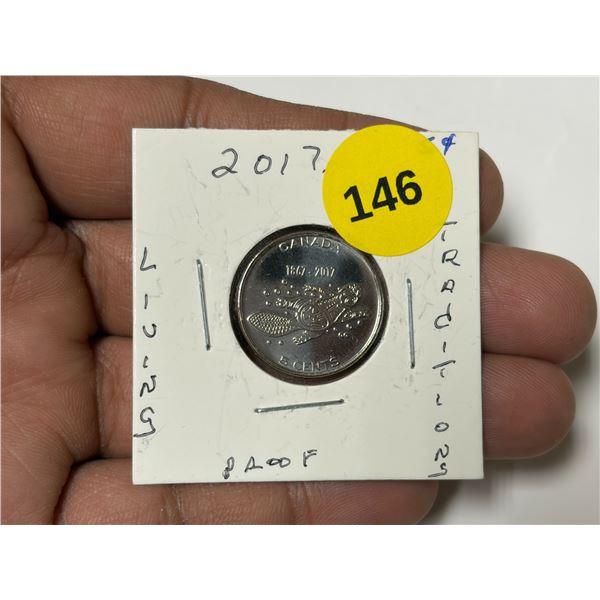 2017 Canadian Nickle, Living Traditions, PROOF