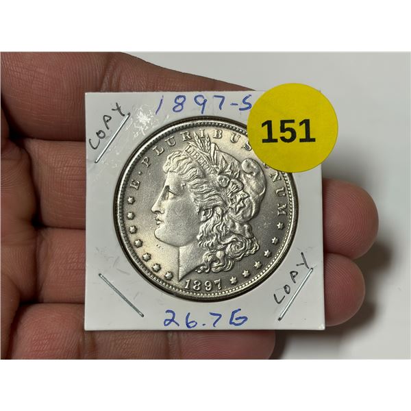 1897-S U.S. Morgan Dollar, COPY