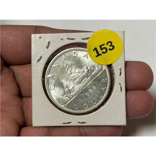 1966 Canadian Silver Dollar