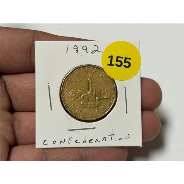 1992 Canadian Loonie, Confederation