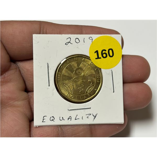 2019 Canadian Loonie, Equality