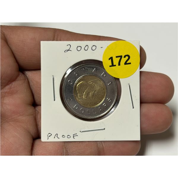 2000-W Canadian Toonie, PROOF