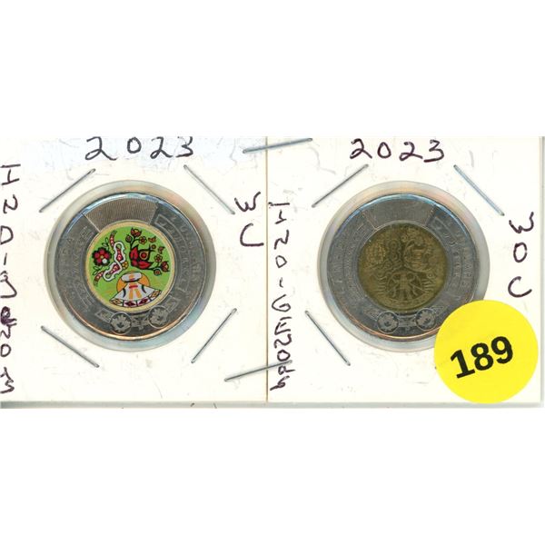 2023 Canadian Toonie, Indigeous WC & WOC.