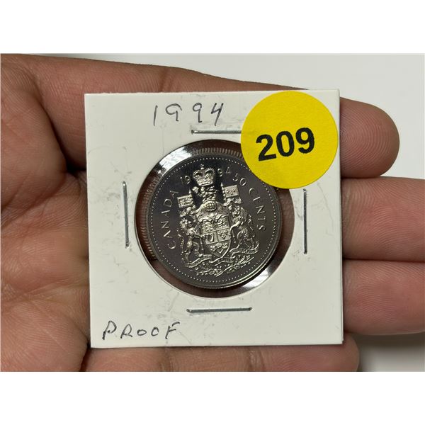 1994 Canada 50 Cents - Proof.