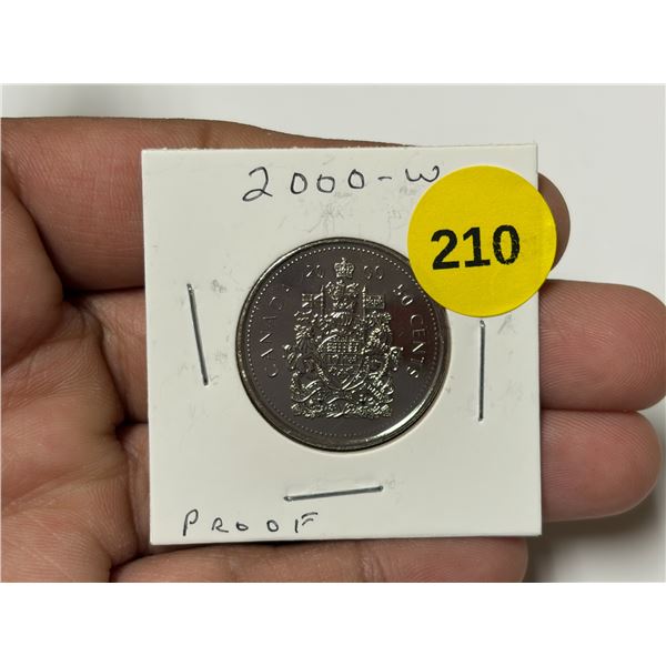 2000-W Canada 50 Cents - Proof.