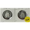 Image 1 : 1998-W and 2025 Canadian Half Dollar - MINT.