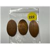 Image 2 : Set of three collectible elongated (pressed or smashed) pennies, which include two religious coins f