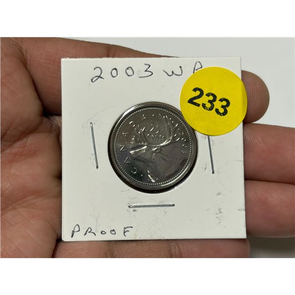 2003-WP Canadian Quarter, PROOF