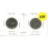 Image 1 : (2) 1973 Canadian Quarters, RCMP