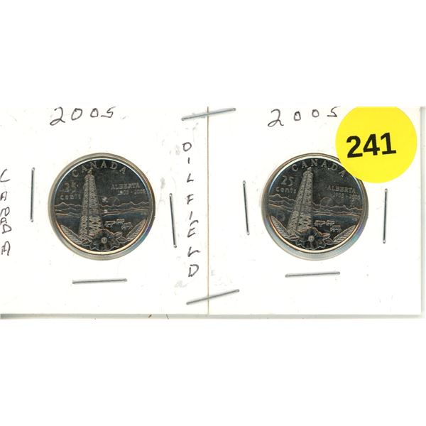 (2) 2005 Canadian Quarter, Canada Oilfields