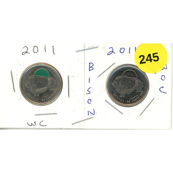 2011 Canadian Quarter, BISON WC & WOC
