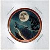 Image 1 : 1 OUNCE COPPER - COLOURED -  .999 FINE - Howling at the Moon - WOLF
