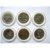 Image 2 : LOT OF 6 DIFFERENT CASINO TOKENS (Reno,  Las Vegas,  Laughlin, and Wendover)