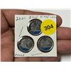 Image 1 : (3) 2021 Canadian Blue Nose Dimes WC, PROOF