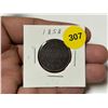 Image 1 : 1858 Canadian Large Cent, 1st Penny Made