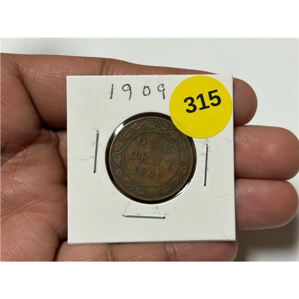 1909 Canadian Large Cent