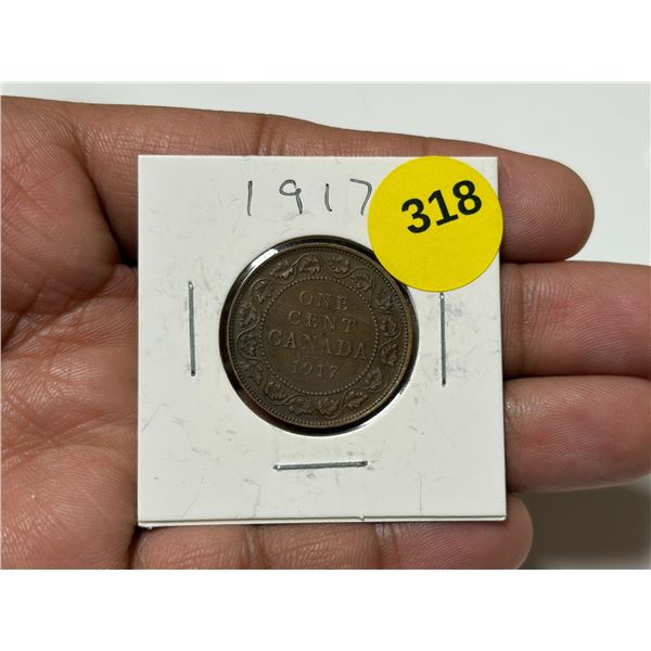 1917 Canadian Large Cent