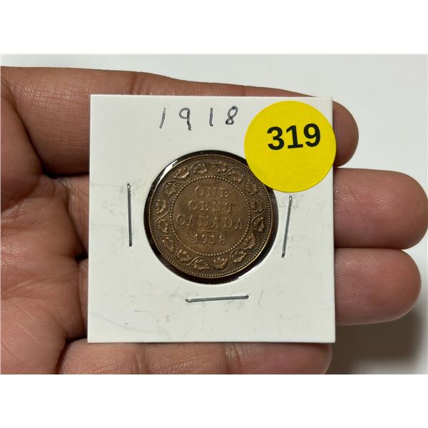 1918 Canadian Large Cent