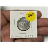 Image 1 : 1967 Canada Silver 25 Cents - Diving Lynx.
