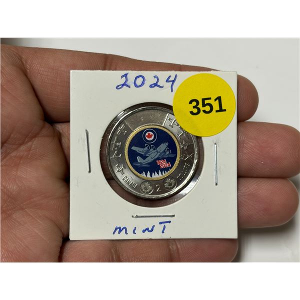2024 Canadian Toonie, RCAF WC, PROOF