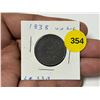 Image 1 : 1838 Lower Canada "Un Sou" Bouquet Token