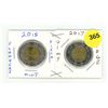 Image 1 : 2015-2017 Canadian Toonies, Flanders Field & Vimy Ridge