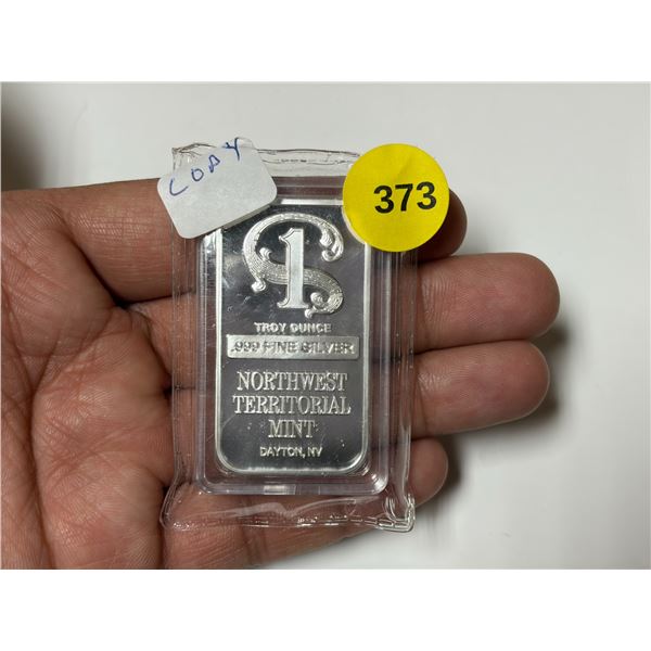 COPY- Northwest Territorial Mint Silver Bar, COPY