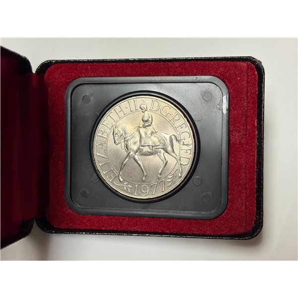 1977 RCM, Queen Elizabeth II, Coronation Crown Large Coin, PROOF