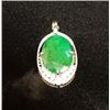 Image 2 : 4.34 ct Cert. Silver Emerald gemstone Pendant ($9,108)