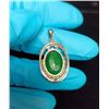 Image 4 : 4.34 ct Cert. Silver Emerald gemstone Pendant ($9,108)