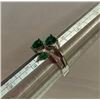 Image 3 : NEW Platinum Plated 1.0tcw Lab-Created Emerald Ring