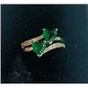 Image 5 : NEW Platinum Plated 1.0tcw Lab-Created Emerald Ring