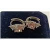 Image 2 : NEW Platinum Plated 1.0ct Simulated Diamond (CZ) Huggie Earrings