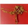 Image 7 : NEW 18K Gold Plated Simulated Diamond (CZ) Cross Necklace
