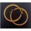 Image 4 : NEW 18K Gold Plated Simulated Diamond (CZ) Hoop Earrings