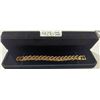 Image 1 : NEW 18K Gold Plated Simulated Diamond (CZ) Cuban Link Bracelet
