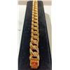 Image 3 : NEW 18K Gold Plated Simulated Diamond (CZ) Cuban Link Bracelet