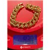 Image 4 : NEW 18K Gold Plated Simulated Diamond (CZ) Cuban Link Bracelet