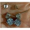 Image 4 : NEW Sterling Silver 0.5ct+2.0ct Simulated Diamond (CZ) Dangle Earrings