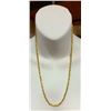 Image 1 : NEW 14K Gold Plated 4.0mm Twisted Rope Necklace