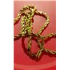 Image 4 : NEW 14K Gold Plated 4.0mm Twisted Rope Necklace