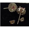 Image 3 : NEW Sterling Silver 1.0ct Each Lab-Created Pink Sapphire Halo Stud Earrings